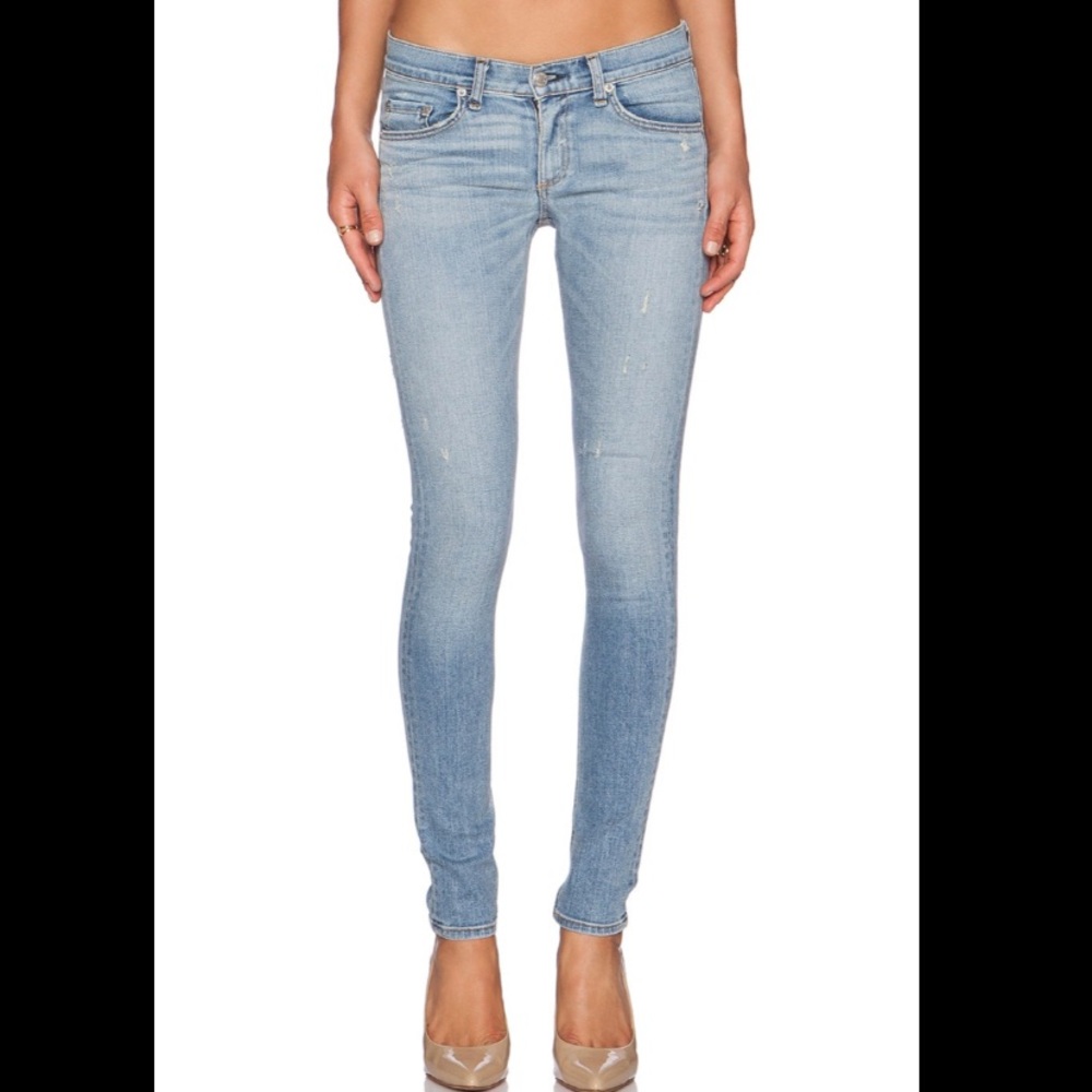 Rag & Bone -NWOT Light Denim Jeans "The Skinny in Harbour Jean"  Size 24